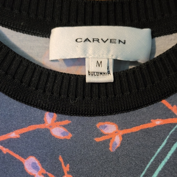 Carven Floral Print T-Shirt Dress - Picture 4 of 4